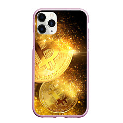 Чехол iPhone 11 Pro матовый БИТКОИН ЗОЛОТО BITCOIN GOLD