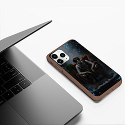 Чехол iPhone 11 Pro матовый Леви Аккерман АТАКА ТИТАНОВ, цвет: 3D-коричневый — фото 2