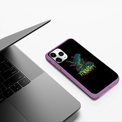 Чехол iPhone 11 Pro матовый XENOMORPH, цвет: 3D-фиолетовый — фото 2