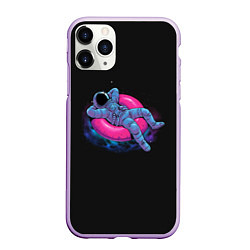 Чехол iPhone 11 Pro матовый Floating dream, цвет: 3D-сиреневый