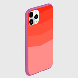 Чехол iPhone 11 Pro матовый Персиковый Градиент, цвет: 3D-фиолетовый — фото 2