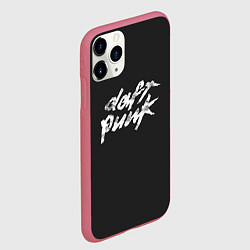 Чехол iPhone 11 Pro матовый Daft Punk, цвет: 3D-малиновый — фото 2