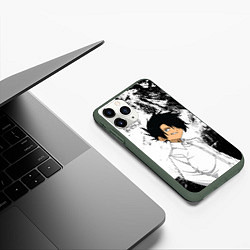 Чехол iPhone 11 Pro матовый Обещанный Неверленд, цвет: 3D-темно-зеленый — фото 2