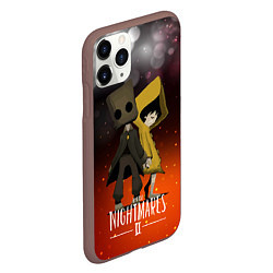 Чехол iPhone 11 Pro матовый Little Nightmares 2, цвет: 3D-коричневый — фото 2