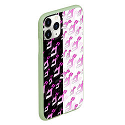 Чехол iPhone 11 Pro матовый JOJOS BIZARRE ADVENTURE ПРИКЛЮЧЕНИЯ ДЖОДЖО JOJO, цвет: 3D-салатовый — фото 2