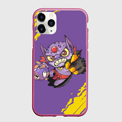 Чехол iPhone 11 Pro матовый Лион Dota 2, цвет: 3D-малиновый