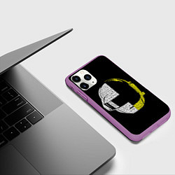 Чехол iPhone 11 Pro матовый Daft Punk, цвет: 3D-фиолетовый — фото 2