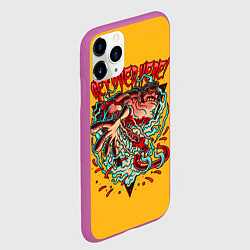 Чехол iPhone 11 Pro матовый Пудж Dota 2, цвет: 3D-фиолетовый — фото 2