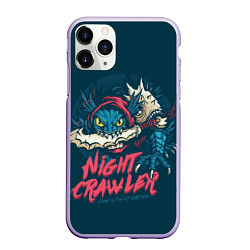 Чехол iPhone 11 Pro матовый Night Crawler Dota 2, цвет: 3D-светло-сиреневый