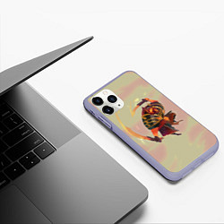 Чехол iPhone 11 Pro матовый Ember Dota 2, цвет: 3D-светло-сиреневый — фото 2