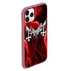 Чехол iPhone 11 Pro матовый MAYHEM, цвет: 3D-малиновый — фото 2