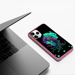 Чехол iPhone 11 Pro матовый Death prophet Dota 2, цвет: 3D-малиновый — фото 2