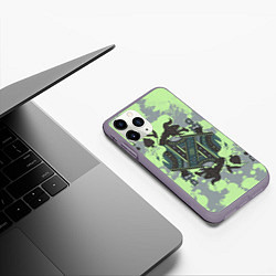 Чехол iPhone 11 Pro матовый Визаж Dota 2, цвет: 3D-серый — фото 2
