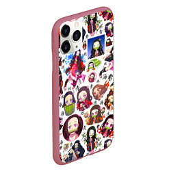 Чехол iPhone 11 Pro матовый НЕЗУКО, цвет: 3D-малиновый — фото 2