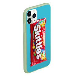 Чехол iPhone 11 Pro матовый Skittles original, цвет: 3D-салатовый — фото 2