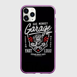 Чехол iPhone 11 Pro матовый Gas Monkey Garage, цвет: 3D-фиолетовый