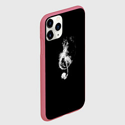 Чехол iPhone 11 Pro матовый Ключ из дыма, цвет: 3D-малиновый — фото 2