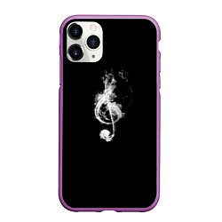 Чехол iPhone 11 Pro матовый Ключ из дыма, цвет: 3D-фиолетовый