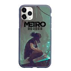 Чехол iPhone 11 Pro матовый Metro Exodus, цвет: 3D-серый