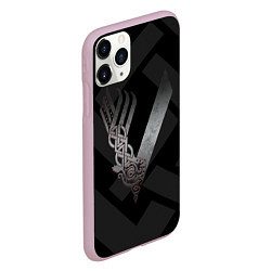 Чехол iPhone 11 Pro матовый ВИКИНГИ VIKINGS V, цвет: 3D-розовый — фото 2