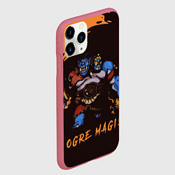 Чехол iPhone 11 Pro матовый Огр Dota 2, цвет: 3D-малиновый — фото 2
