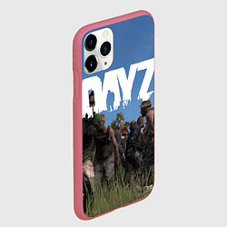 Чехол iPhone 11 Pro матовый DayZ, цвет: 3D-малиновый — фото 2