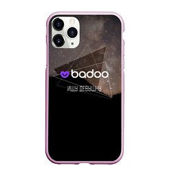 Чехол iPhone 11 Pro матовый Badoo Баду Ищу девушку, цвет: 3D-розовый