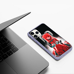 Чехол iPhone 11 Pro матовый Asuka Langley, цвет: 3D-светло-сиреневый — фото 2