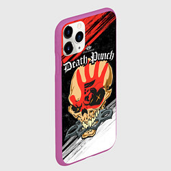 Чехол iPhone 11 Pro матовый Five Finger Death Punch 7, цвет: 3D-фиолетовый — фото 2