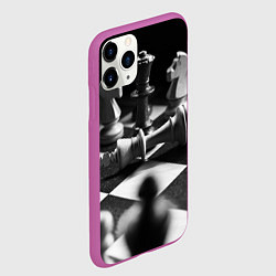 Чехол iPhone 11 Pro матовый Шахматы, цвет: 3D-фиолетовый — фото 2