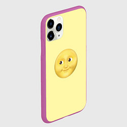 Чехол iPhone 11 Pro матовый Светлая луна, цвет: 3D-фиолетовый — фото 2