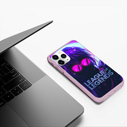 Чехол iPhone 11 Pro матовый Evelynn LOL, цвет: 3D-розовый — фото 2