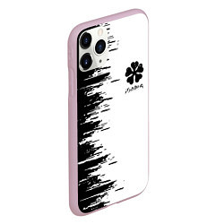 Чехол iPhone 11 Pro матовый Чёрный клевер,, цвет: 3D-розовый — фото 2