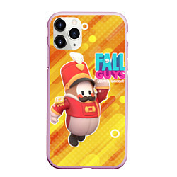 Чехол iPhone 11 Pro матовый FALL GUYS Щелкунчик, цвет: 3D-розовый