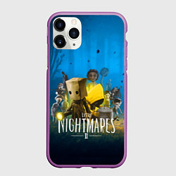 Чехол iPhone 11 Pro матовый LITTLE NIGHTMARES 2, цвет: 3D-фиолетовый