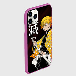 Чехол iPhone 11 Pro матовый КЛИНОК РАССЕКАЮЩИЙ ДЕМОНОВ, цвет: 3D-фиолетовый — фото 2