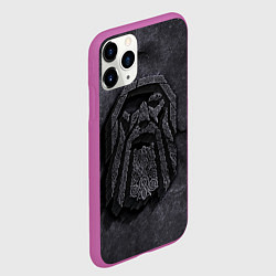 Чехол iPhone 11 Pro матовый Один, цвет: 3D-фиолетовый — фото 2