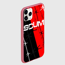 Чехол iPhone 11 Pro матовый SCUM, цвет: 3D-малиновый — фото 2