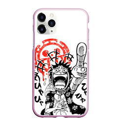 Чехол iPhone 11 Pro матовый One Piece, цвет: 3D-розовый