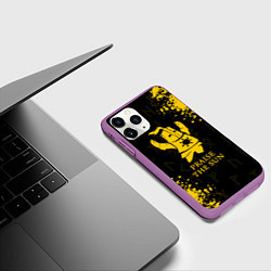 Чехол iPhone 11 Pro матовый DARK SOULS ТЁМНЫЕ ДУШИ, цвет: 3D-фиолетовый — фото 2