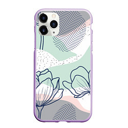 Чехол iPhone 11 Pro матовый Цветы
