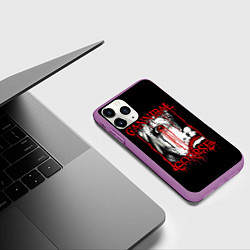 Чехол iPhone 11 Pro матовый Cannibal Corpse 2, цвет: 3D-фиолетовый — фото 2