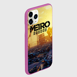 Чехол iPhone 11 Pro матовый Metro Exodus, цвет: 3D-фиолетовый — фото 2