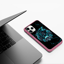 Чехол iPhone 11 Pro матовый GODZILLA ГОДЗИЛЛА, цвет: 3D-малиновый — фото 2