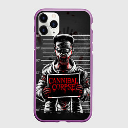 Чехол iPhone 11 Pro матовый Cannibal Corpse, цвет: 3D-фиолетовый