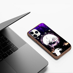Чехол iPhone 11 Pro матовый Kaneki Ken Tokyo Ghoul, цвет: 3D-коричневый — фото 2