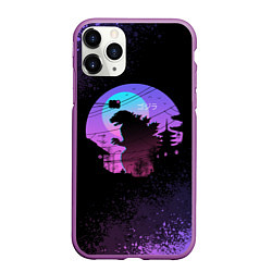 Чехол iPhone 11 Pro матовый GODZILLA ГОДЗИЛЛА, цвет: 3D-фиолетовый