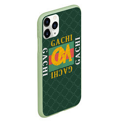 Чехол iPhone 11 Pro матовый GACHI GUCCI, цвет: 3D-салатовый — фото 2