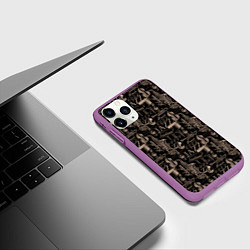 Чехол iPhone 11 Pro матовый Jazz, цвет: 3D-фиолетовый — фото 2