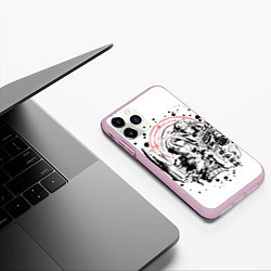 Чехол iPhone 11 Pro матовый Стальной алхимик, цвет: 3D-розовый — фото 2
